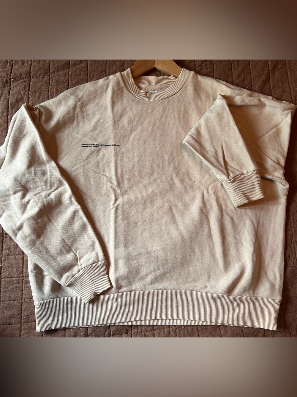 Pangaia Cream Crewneck Sweatshirt